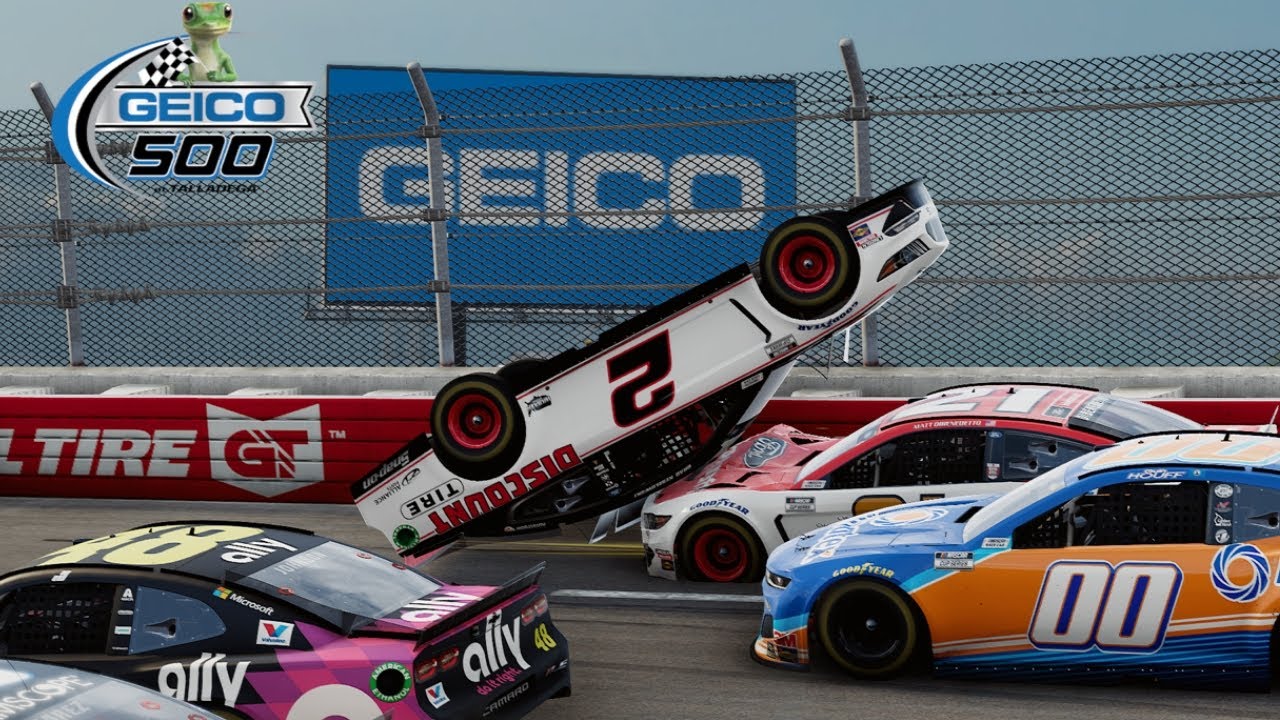 Nascar Heat 5 Talladega Crashes #4