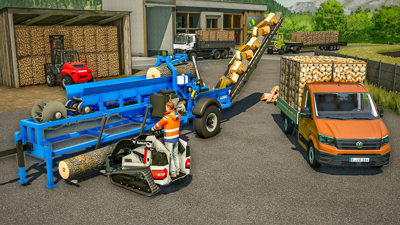 Fendage et Transport de Bois de Chauffage &agrave; l'entreprise 