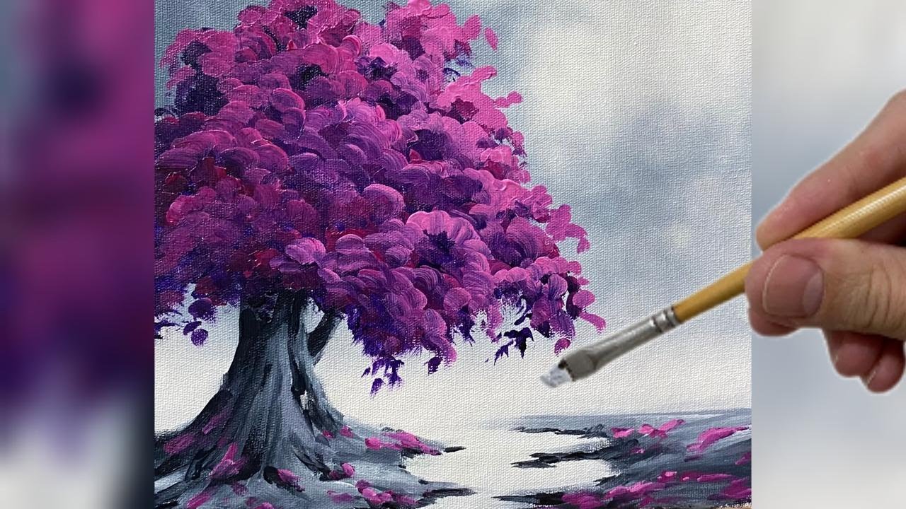После дождя / Акриловая живопись для начинающих