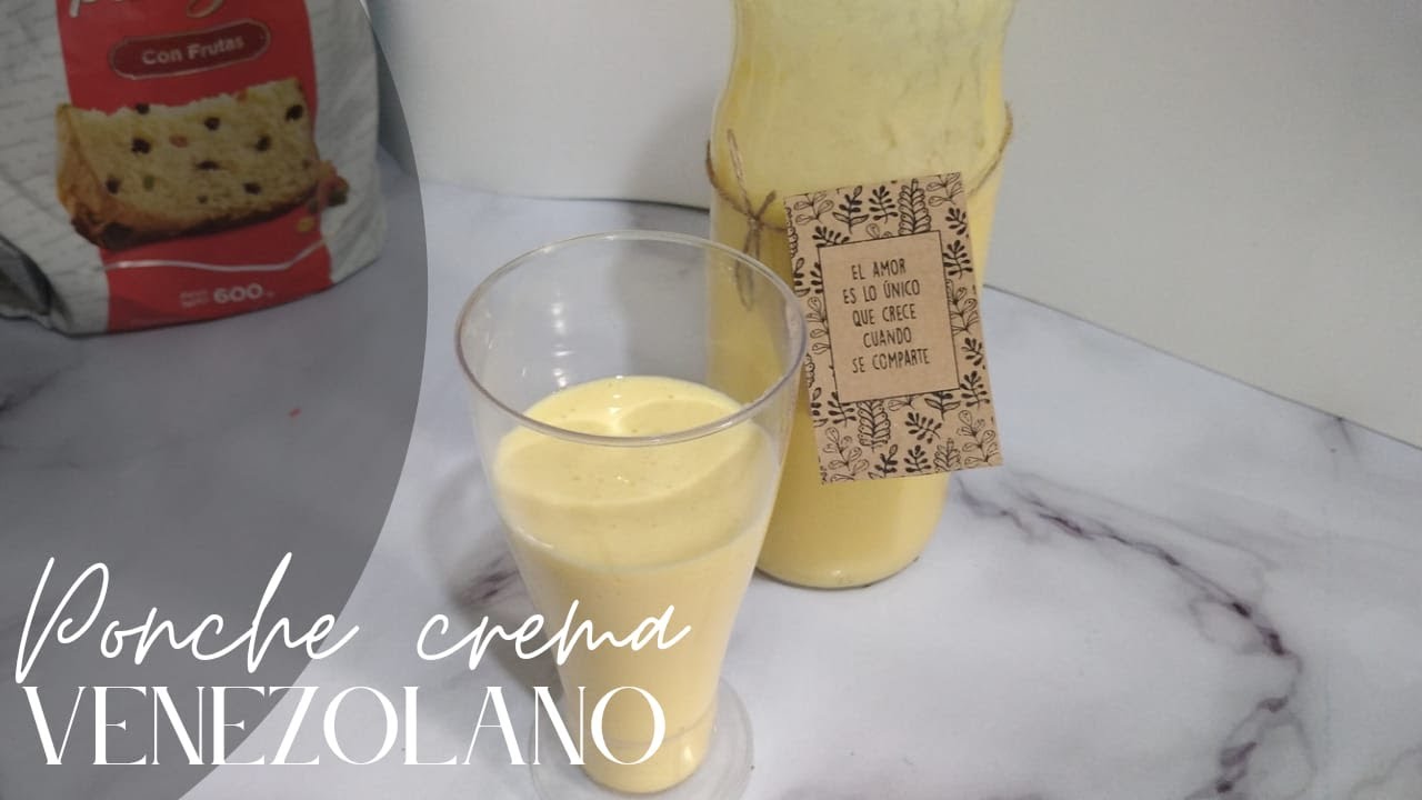 Como hacer PONCHE CREMA Venezolano sin huevo con FLAN en licuadora | PONCHE CREMA facil receta