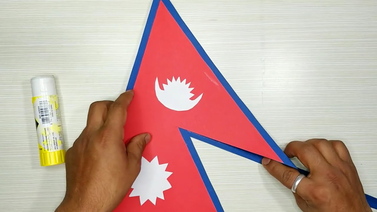 How to make National Flag of  Nepal easily.