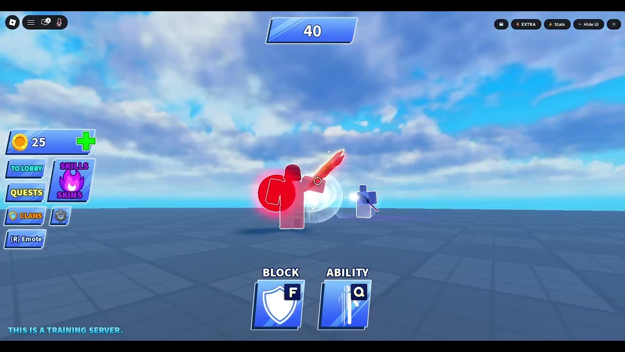 Blade ball ROBLOX (trying to beat Expert Training mode