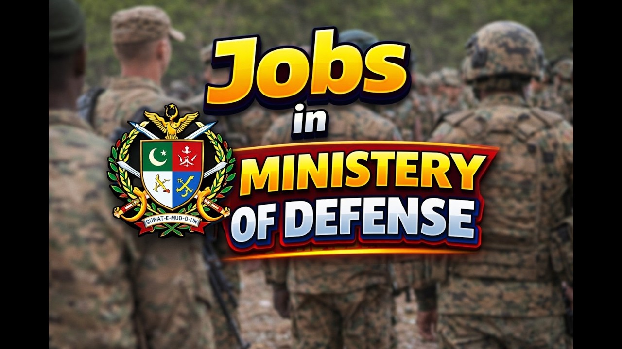 Jobs in  Ministry of Defence  BS-1 to BS-18 | Full Guide | Apply online