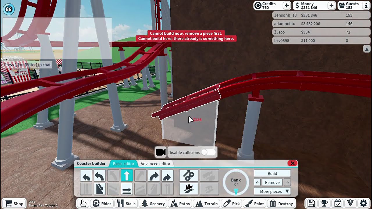 [Roblox: Theme Park Tycoon 2] SPEED BUILD Ep. 21 - NEW MOUNTAIN COASTER