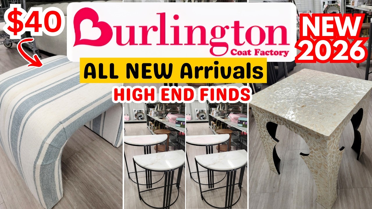 NEW BURLINGTON HOME DECOR AND FURNITURE FINDS | SHOP WITH ME