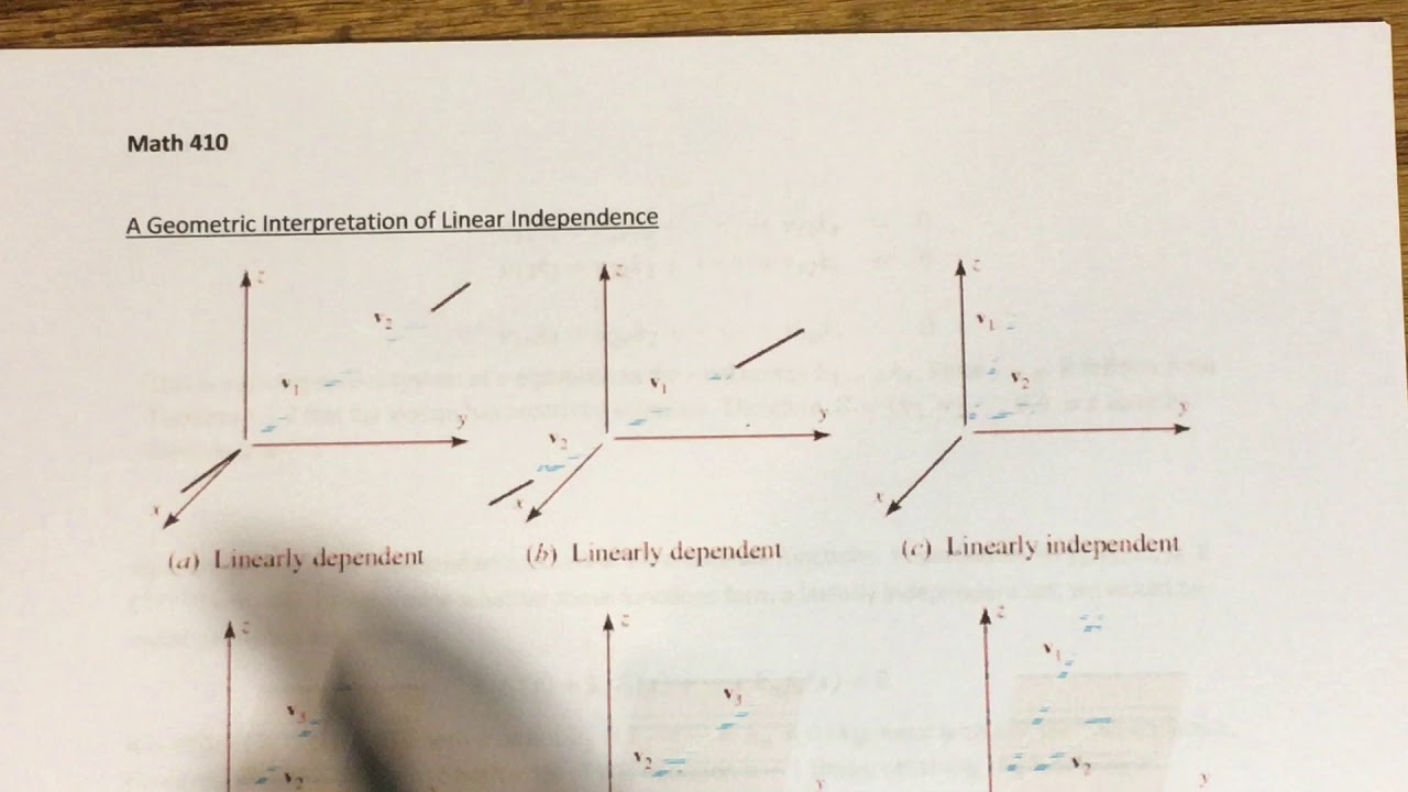 4.4 - Linear Independence (Part 2)