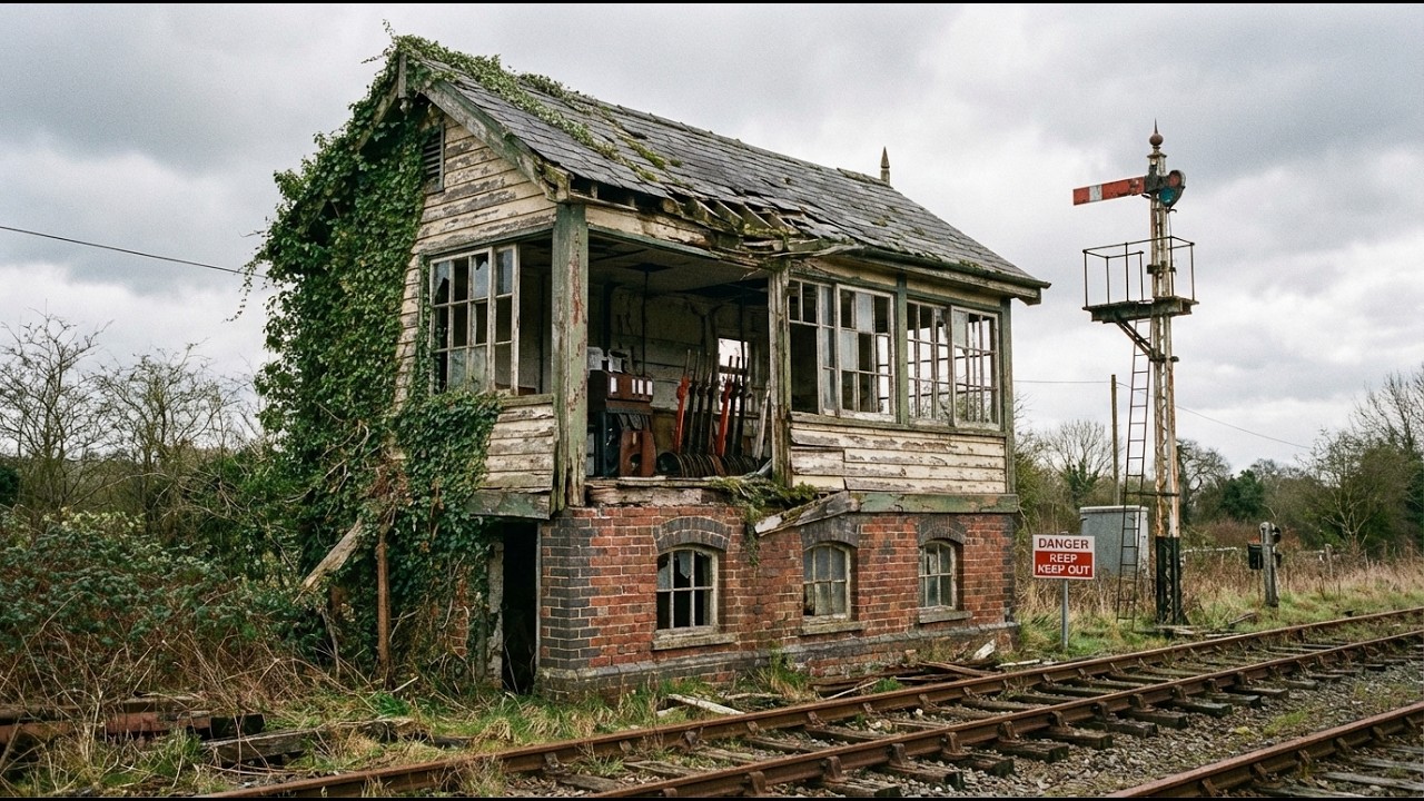 I Found an Abandoned Railway Signal Box and Turned it into a Modern Cozy House (ASMR)