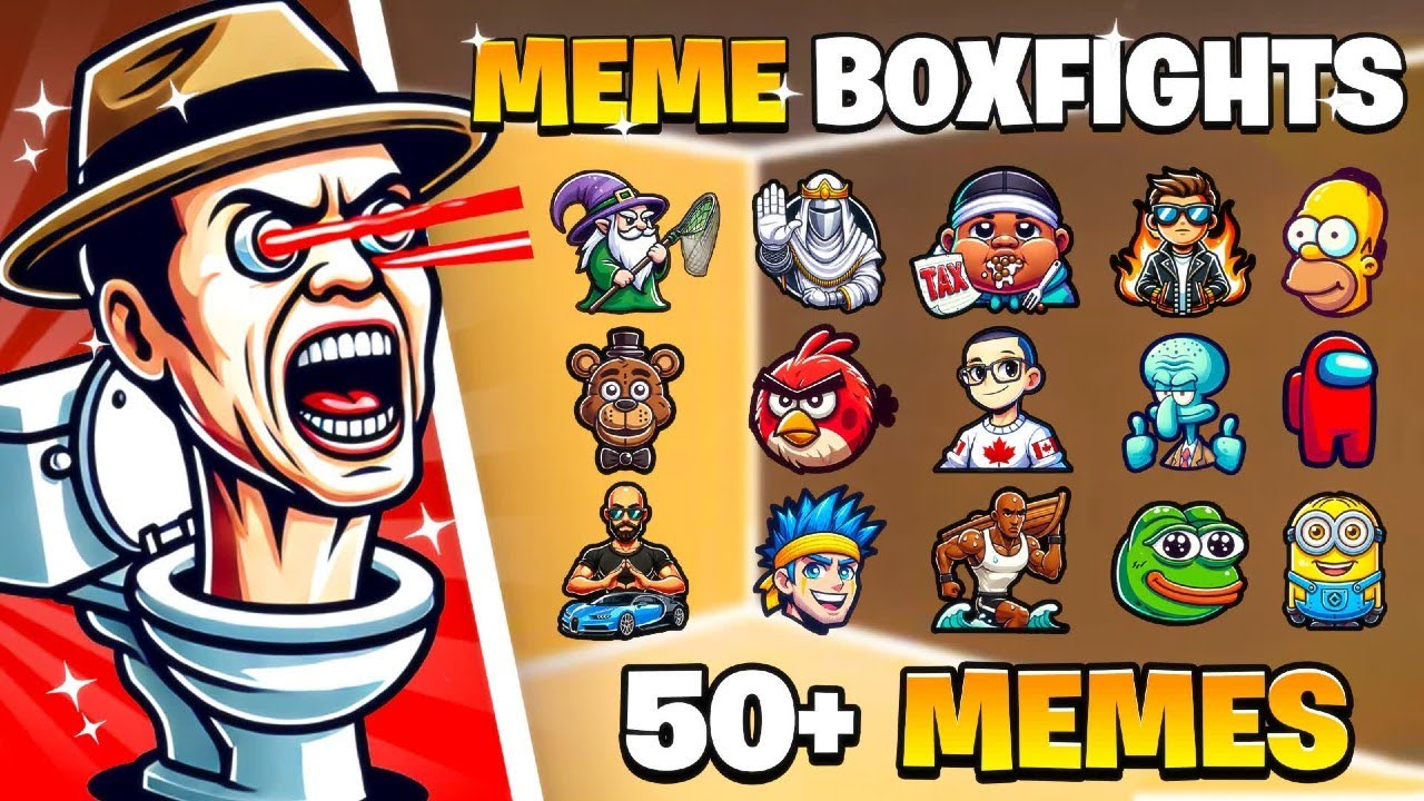 Playing Meme Box Fights with my friends!