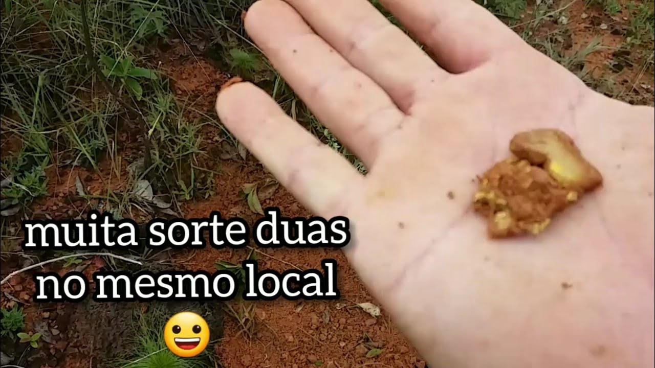 Achei duas pepitas de ouro no mesmo buraco com tx850/Detectores de metais