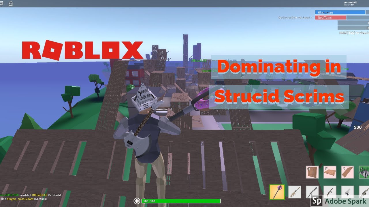 Dominating in Strucid Scrims @Roblox