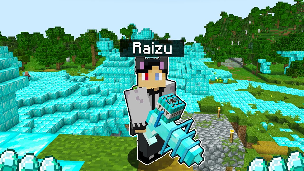 Minecraft But Raizu Can Buy Diamond Items! (Tagalog)