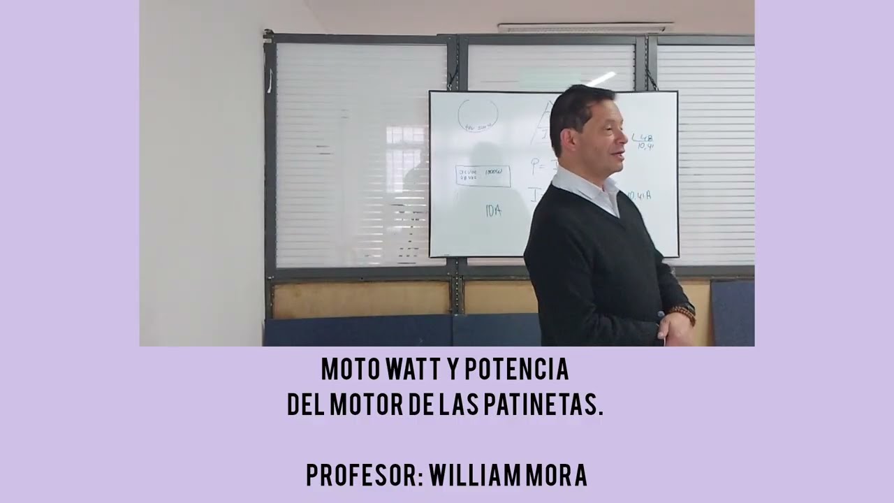 Moto Watt y potencia del motor de patinetas eléctricas. 