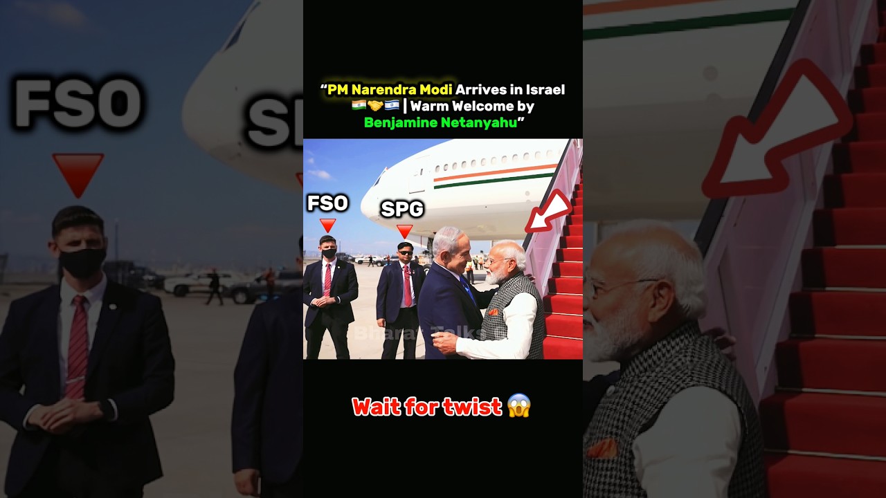 &ldquo;India Meets Israel 🇮🇳❤️🇮🇱 | Modi&rsquo;s Grand Arrival&rdquo;#shorts #trending #pmmodi #spg #viralshort
