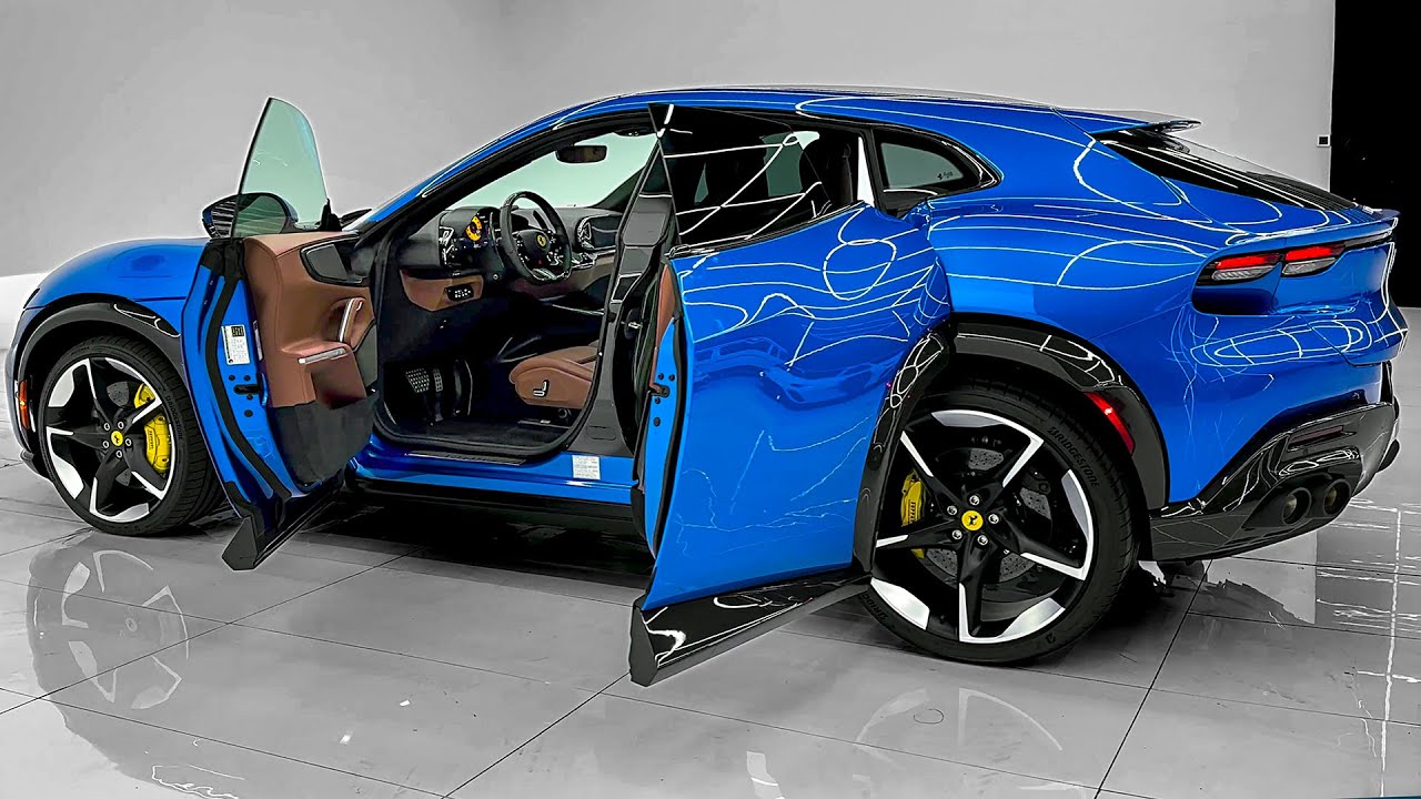 Ferrari Purosangue (2025) - Звук, интерьер и внешние детали