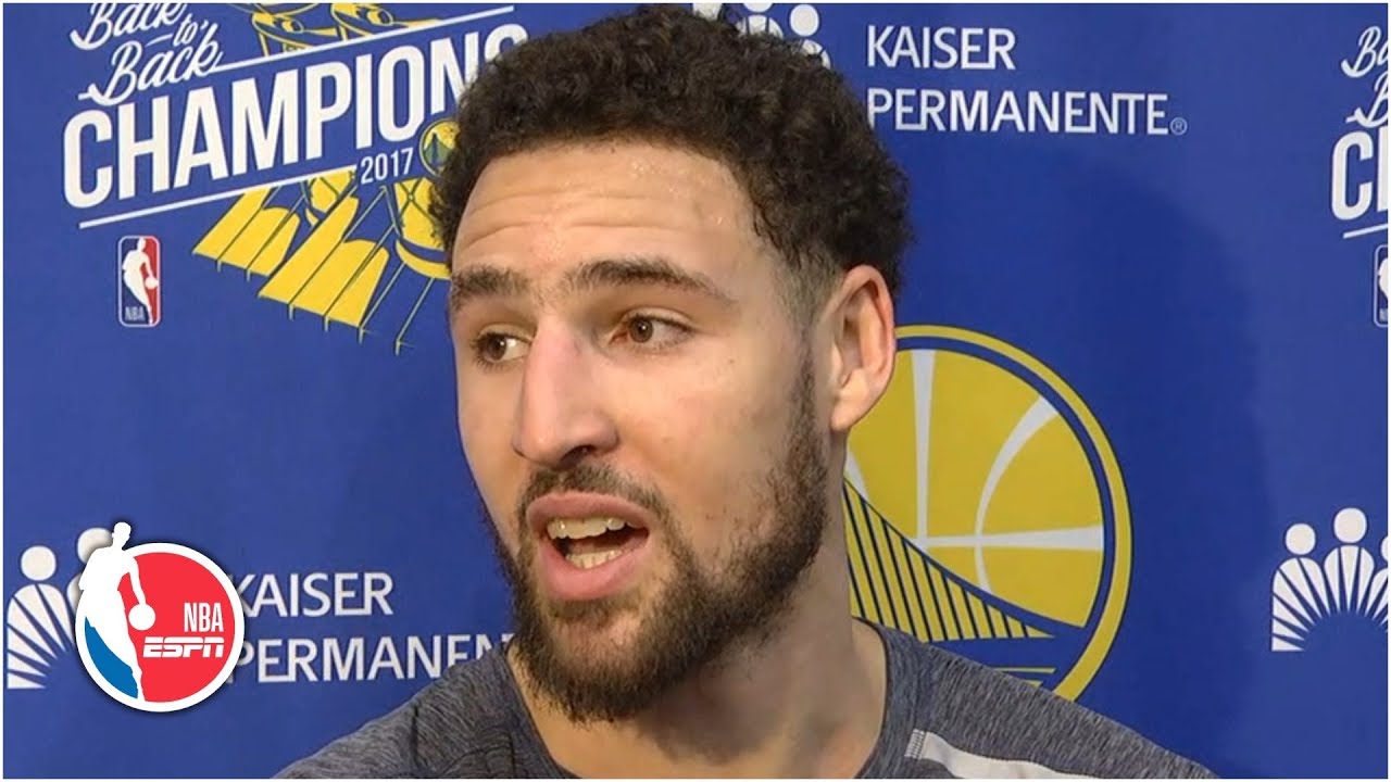 Klay Thompson rolls his eyes after finding out he didn't make All-NBA in 2019 | 2019 NBA Playoffs