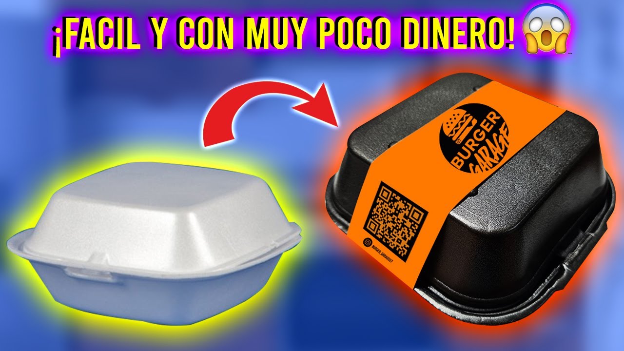 Como personalizar los EMPAQUES para alimentos con MUY POCO DINERO (delivey) || DESDE CERO