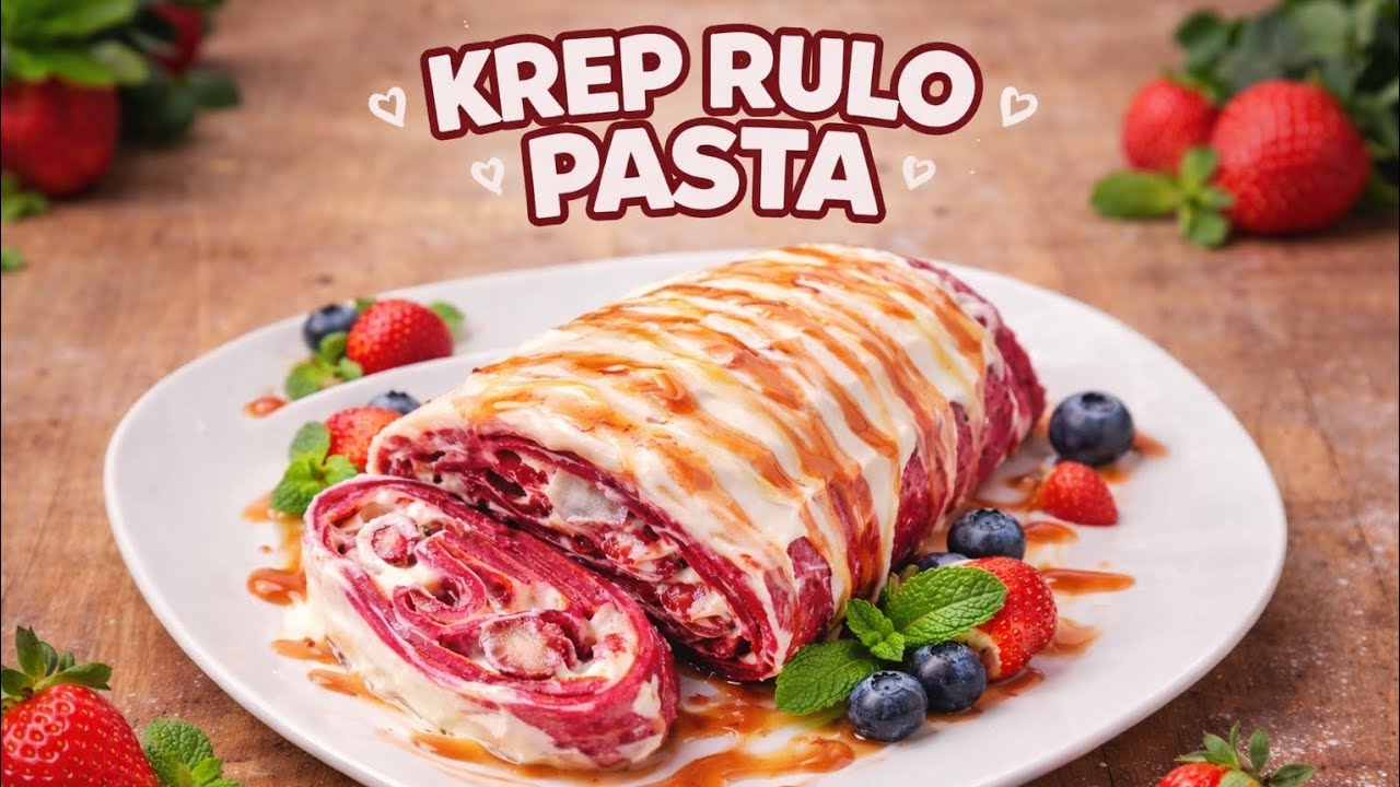 FIRIN YOK  ZAHMET YOK RULO KREP PASTA🧡