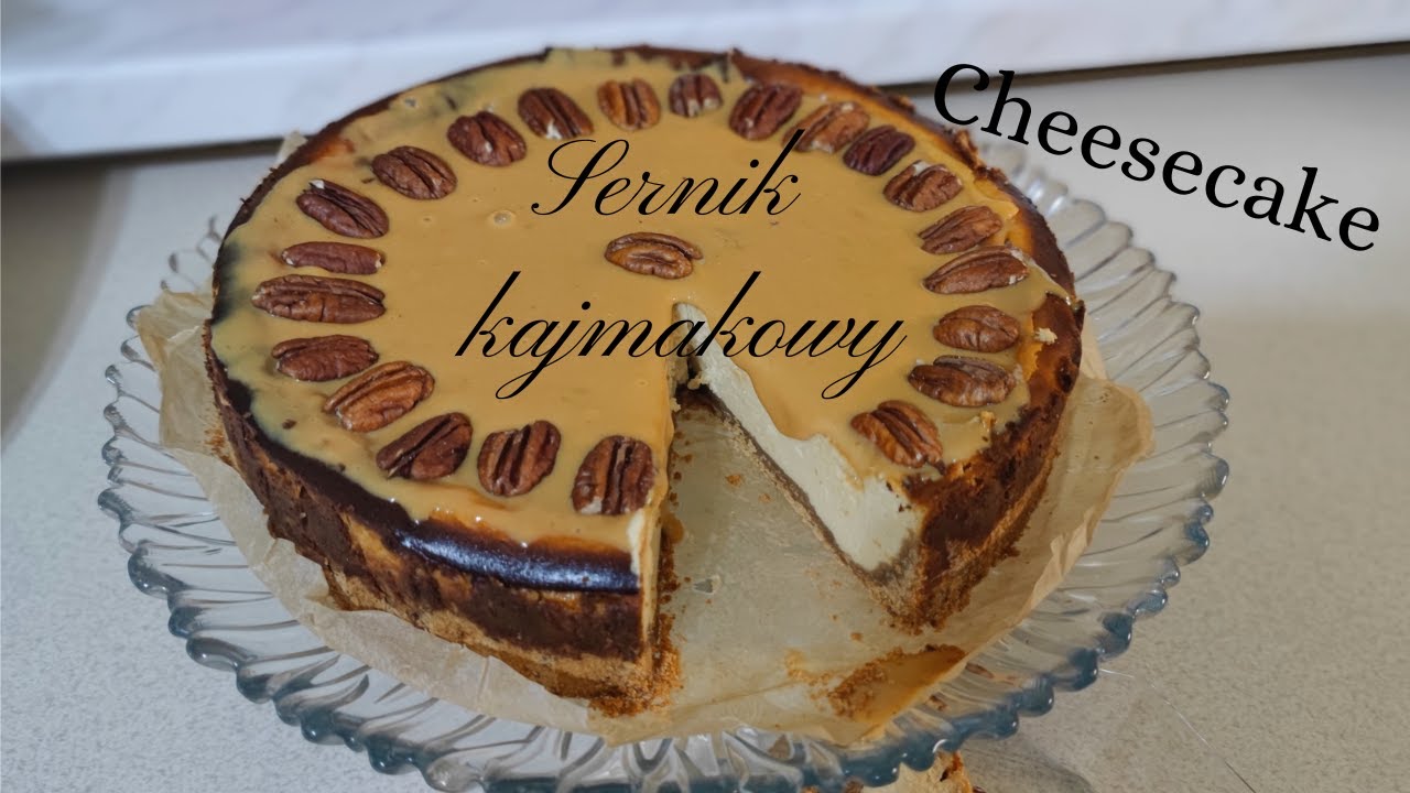 SERNIK KAJMAKOWY na korzennym spodzie - pyszny kremowy, idealny na święta i urodziny - Cheesecake