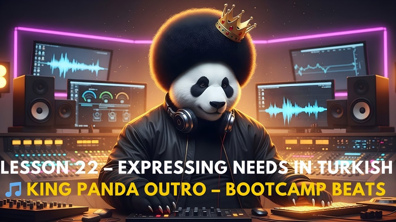 Lesson 22 – Expressing Needs in Turkish | King Panda Bootcamp Edition