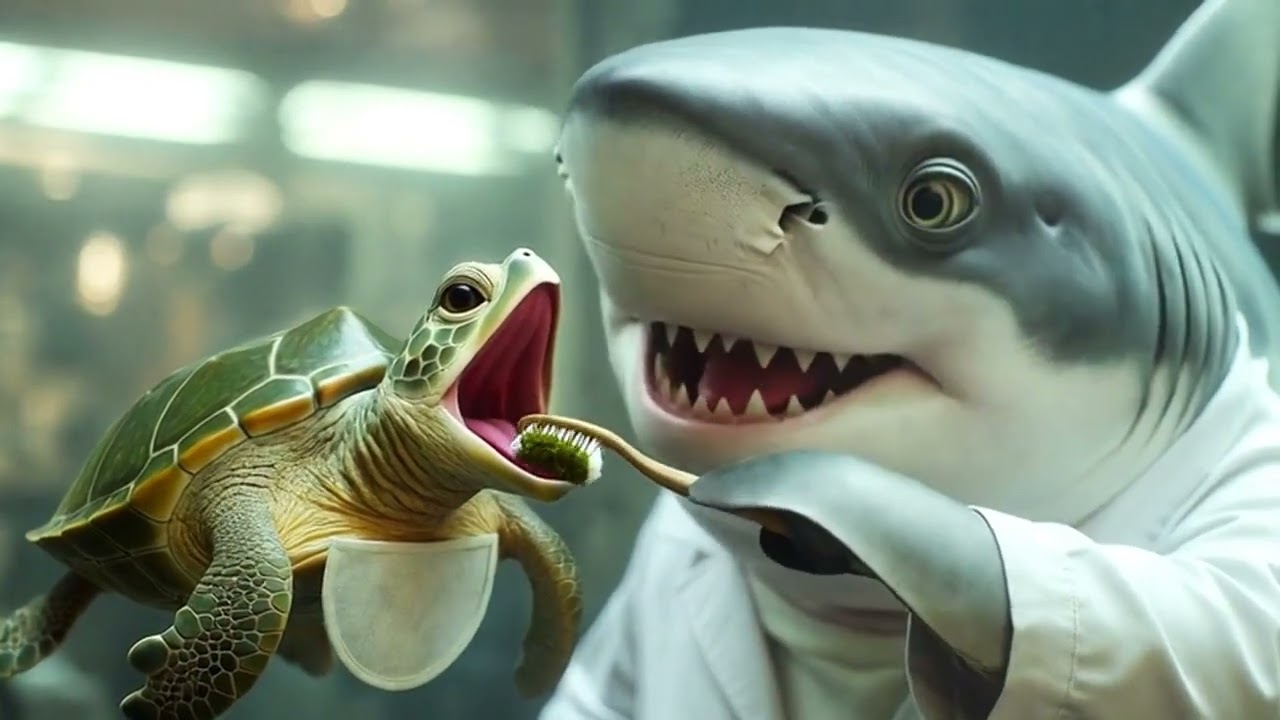 El Tiburón Dentista y las Sonrisas de Coral