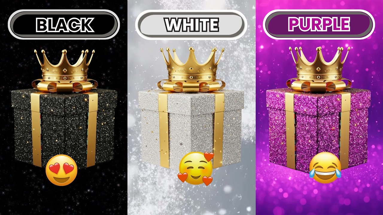Choose Your Gift Box 🎁 | Black, White & Purple 💜Lucky Gifts Edition