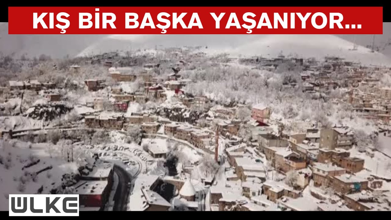 Bitlis'te kar yağışı g&uuml;zel g&ouml;r&uuml;nt&uuml;ler oluşturdu I Drone &Ccedil;ekimi