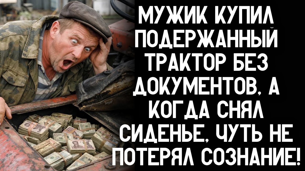 Мужик купил подержанный трактор без документов, а когда снял сиденье, чуть не потерял сознание!