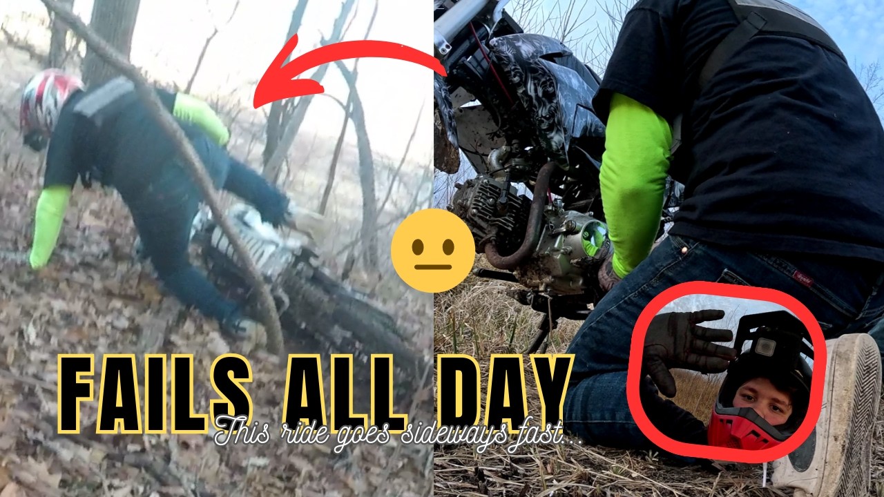 This Ride Went Sideways FAST 😂 | Dirt Bike Fails & Trail Adventures