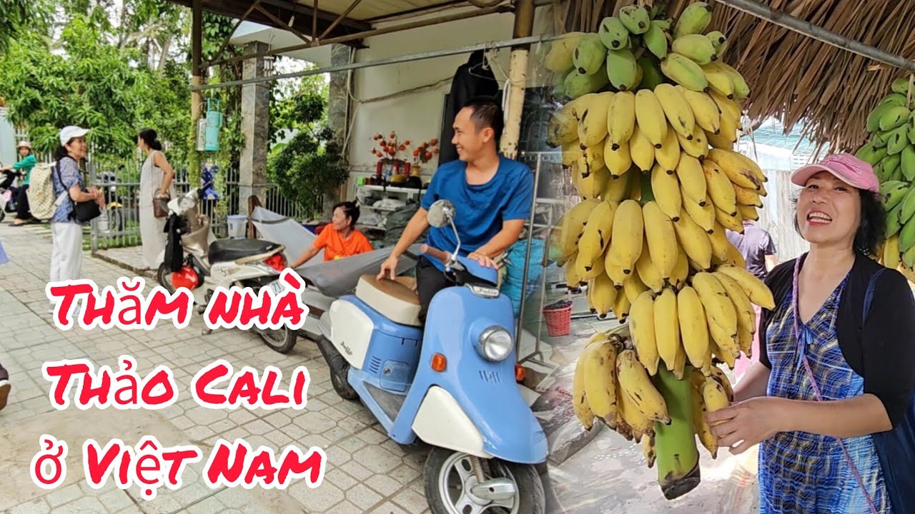 Nhà mới của gia đình Thảo Cali ở Việt Nam, trao tiền cho bà con Bến Tre hè 2024