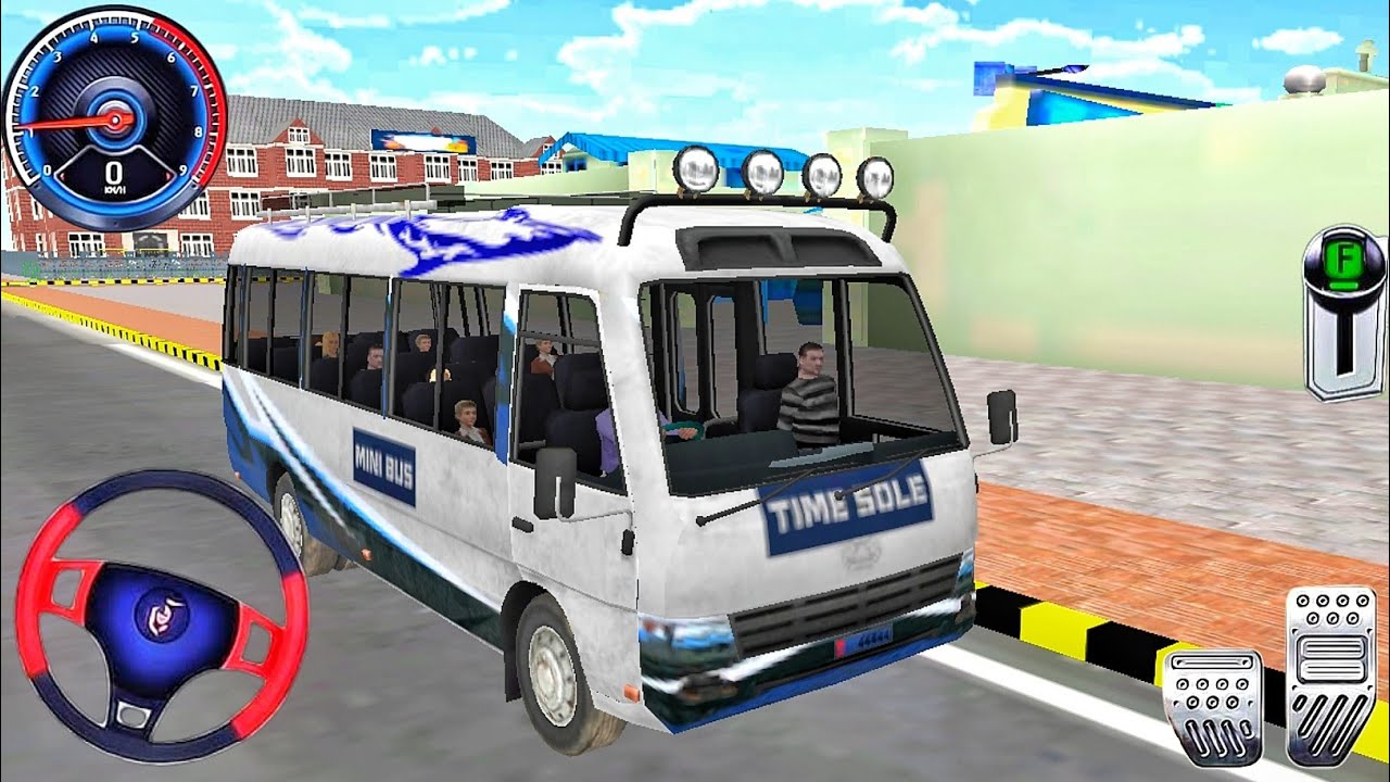 Real Extreme Bus Simulator 2026 - Van Games MiniBus Driving Real Offroad Bus Game Android Gameplay