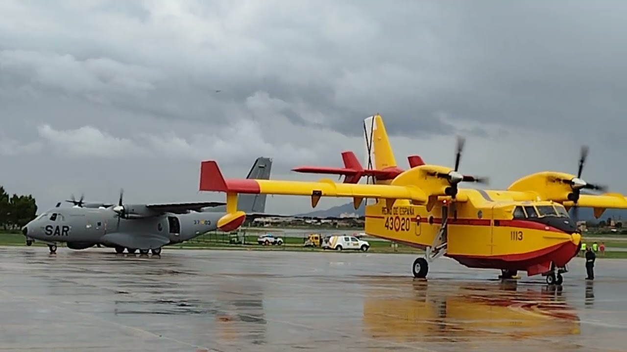Caza despegando en Palma de Mallorca 2025