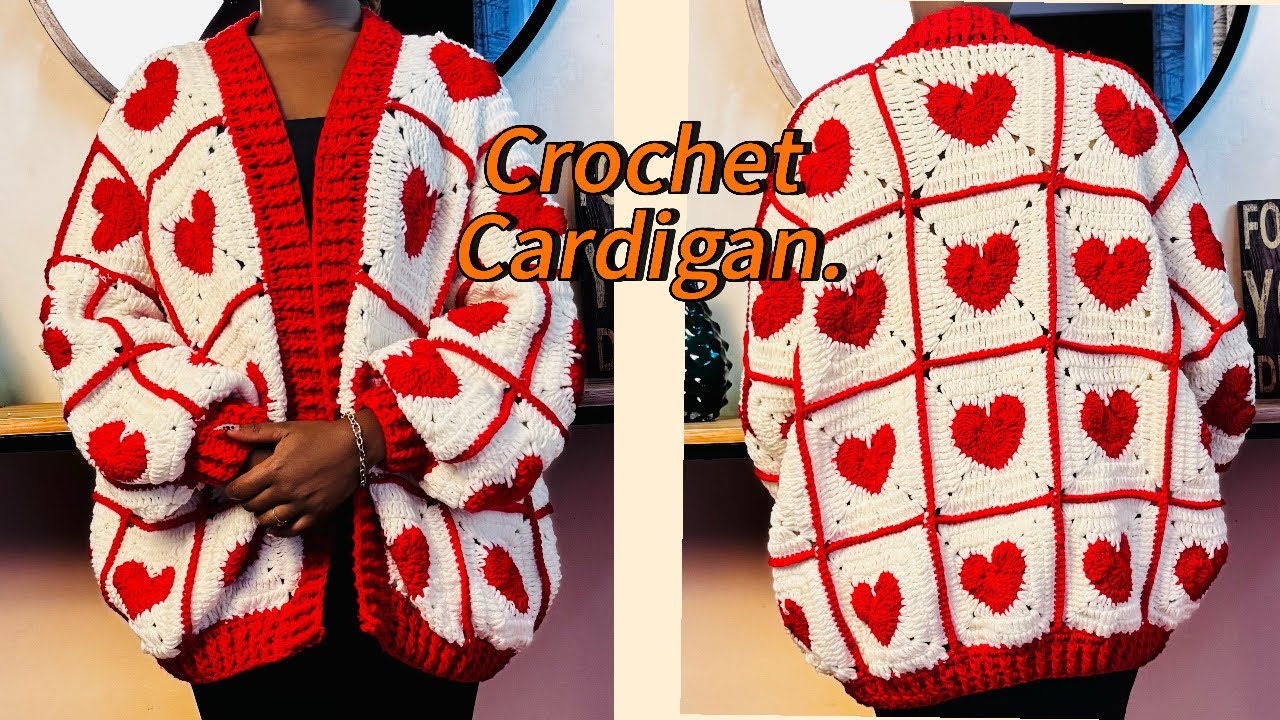 Crochet granny square cardigan/beginner friendly tutorial ​#crochet 