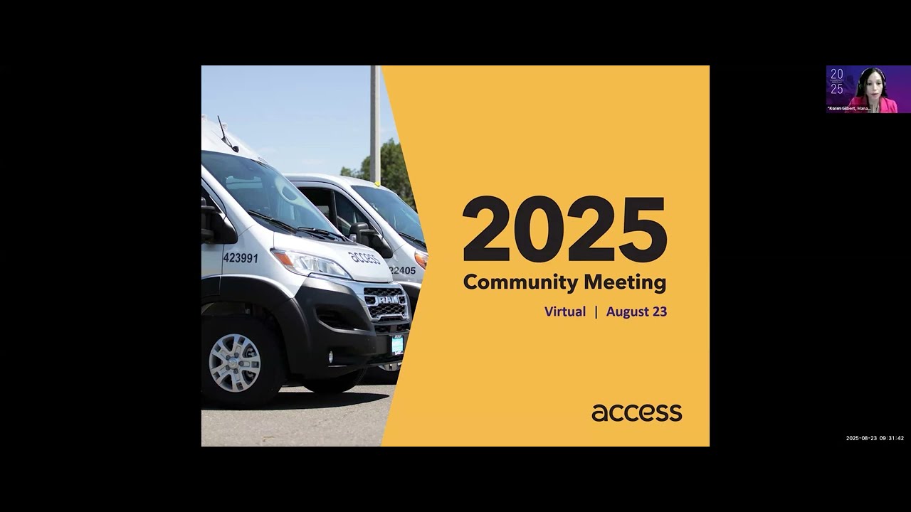 Access Community Meeting, August 2025