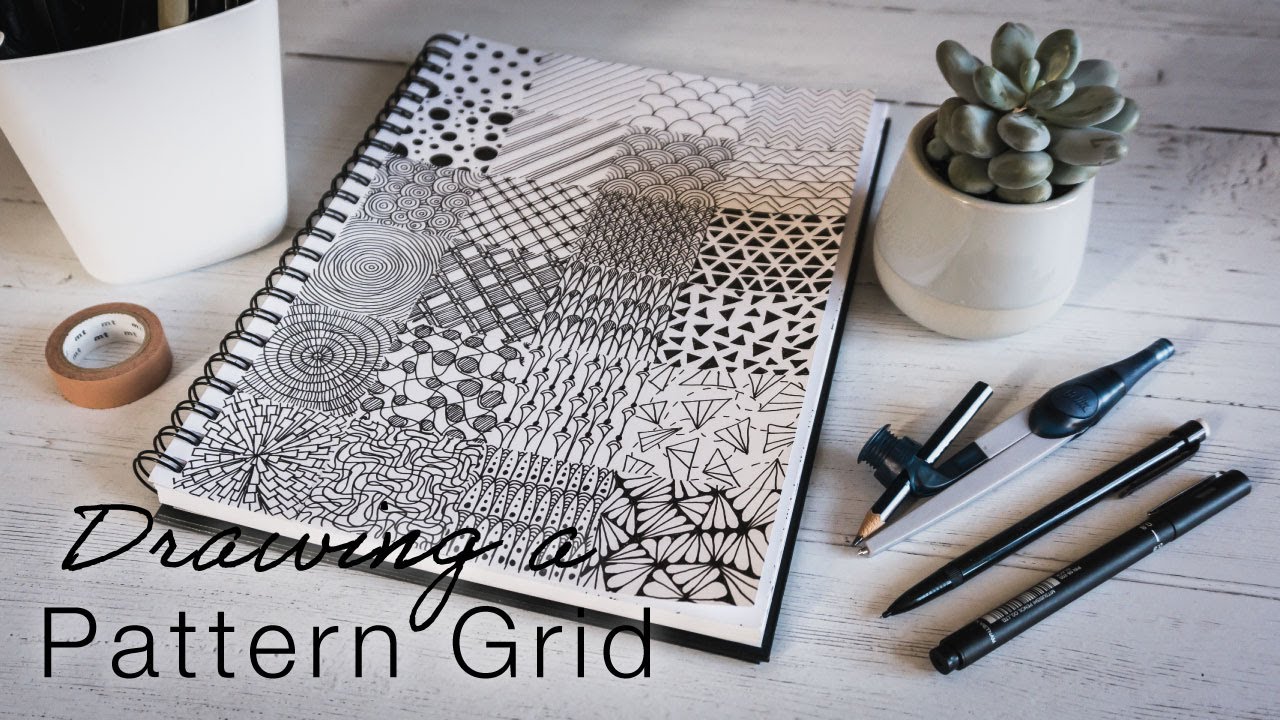 Fineliner Patterns | Drawing a Pattern Grid