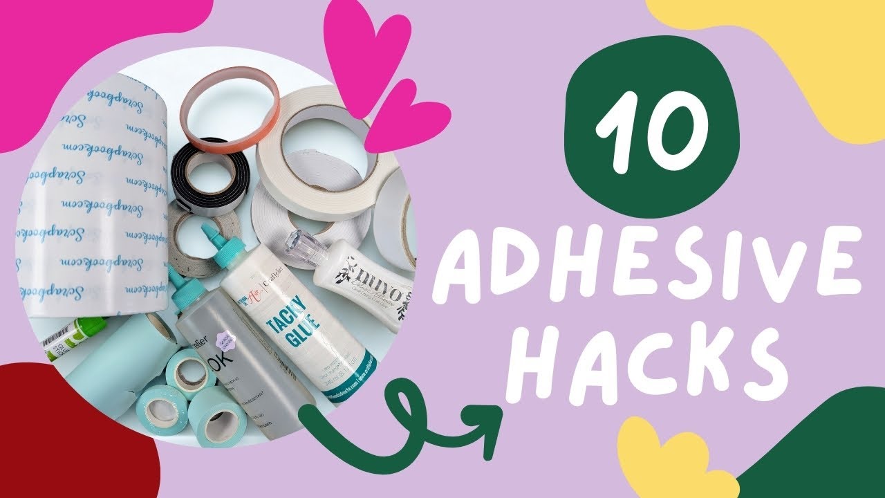 10 Adhesive Glue Hacks for Card Making! My top tips and tricks with all things stick!