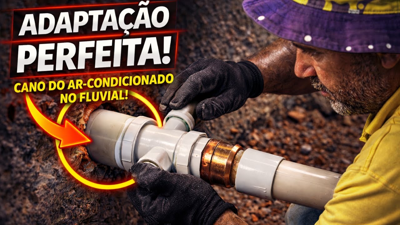 COMO FAZER A ADAPTAÇÃO DO CANO DO AR-CONDICIONADO NO FLUVIAL | EP. 251