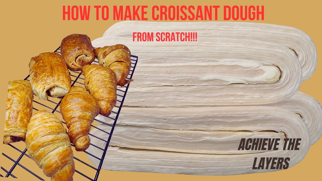 How to Make Croissant Dough at Home | Easy Step-by-Step Flaky Butter Croissant Recipe!!!
