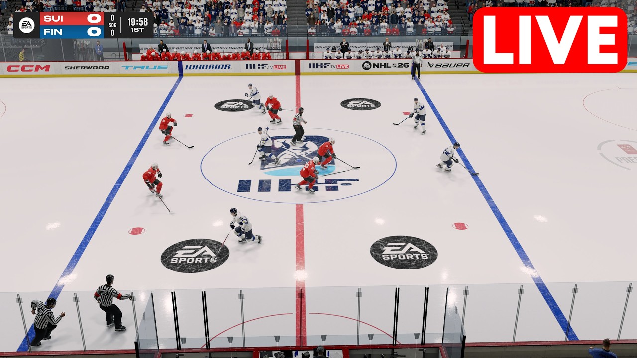 🔴 Switzerland vs Finland | Ice Hockey Olympics 2026 Full Match - 18 February 2026 | NHL26 Simulation
