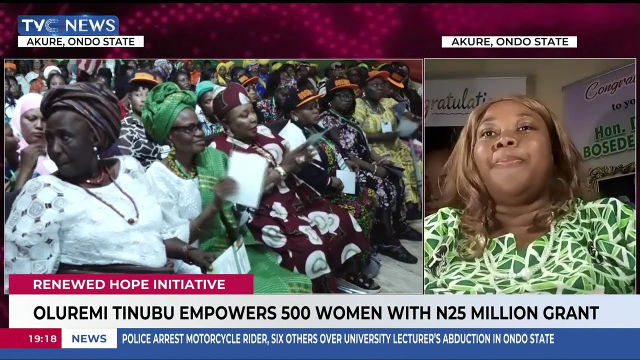 Renewed Hope Initiative: Oluremi Tinubu Empowers 500 Women With N25 Million Grant