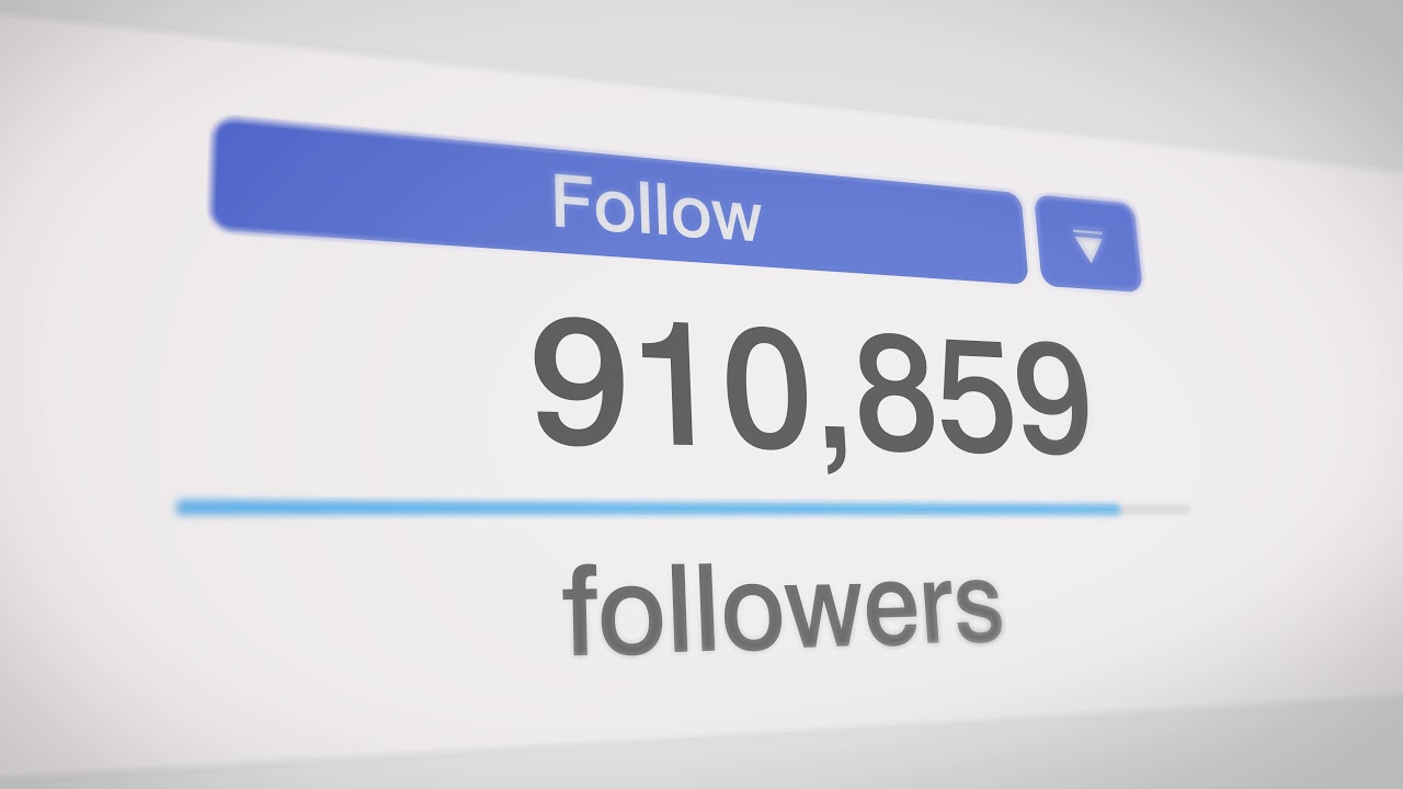 Social Media Followers Counter - eStock