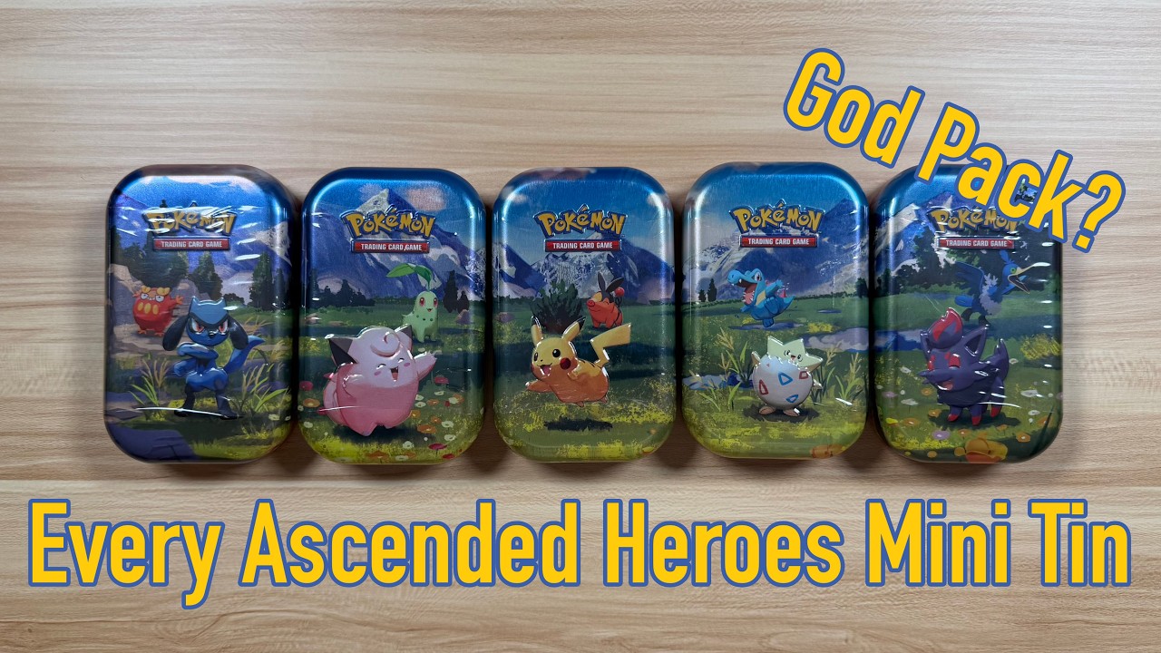 Opening EVERY Pokemon Ascended Heroes Mini Tin!