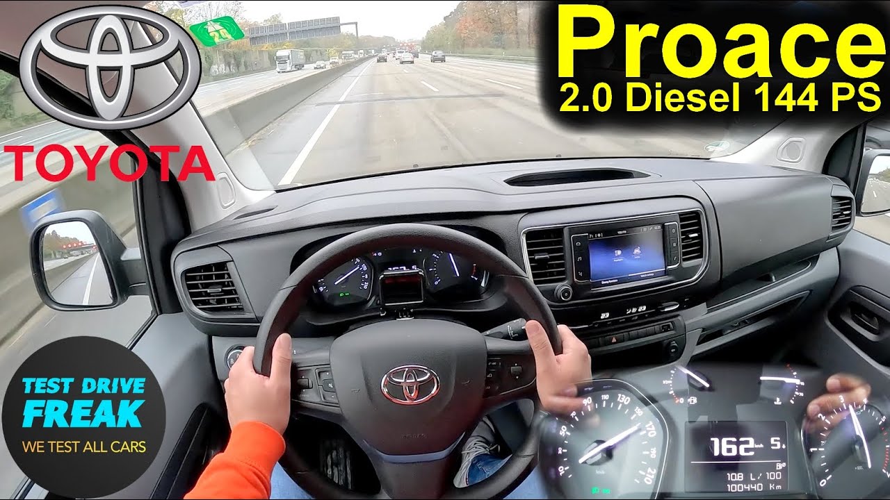 2022 Toyota Proace 2.0 D-4D (144 PS) 🚐 Top Speed Autobahn POV + Fuel Consumption