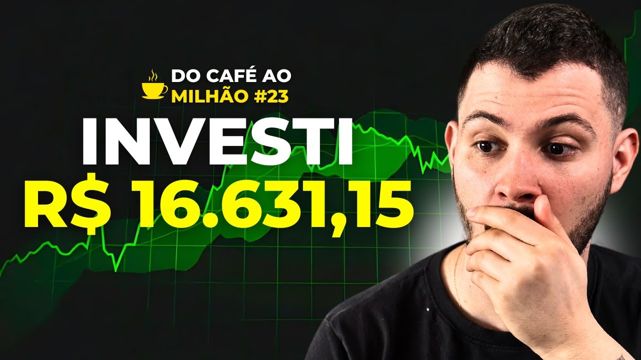 CAFÉ AO MILHÃO #23: APROVEITANDO AS QUEDAS DO MERCADO; INVESTI EM 3 ATIVOS DESCONTADOS