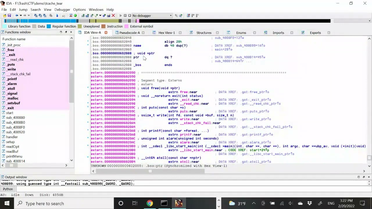 Tcache Tear Exploit (Pwnable.tw)