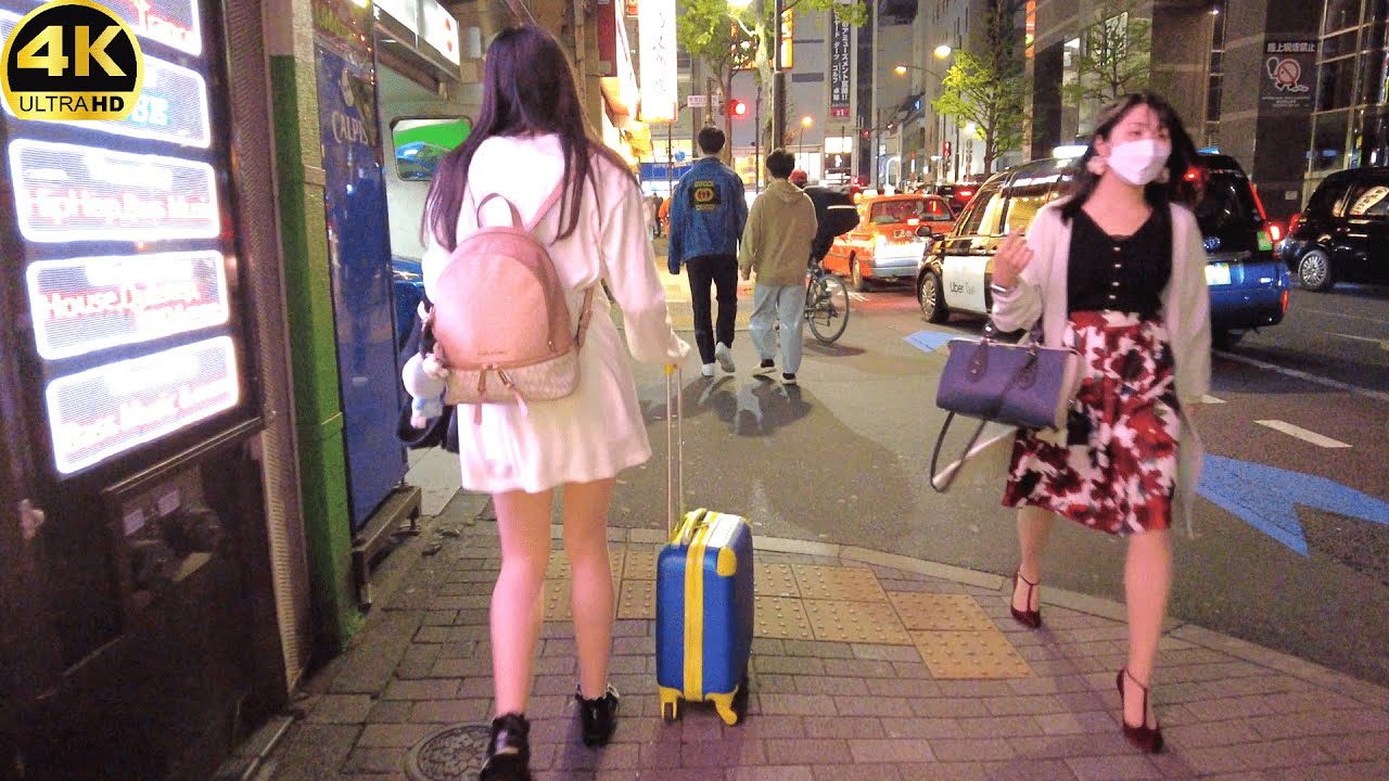 【4K】 Tokyo Field Walk - Kabukicho Shinjuku @night - April 2022