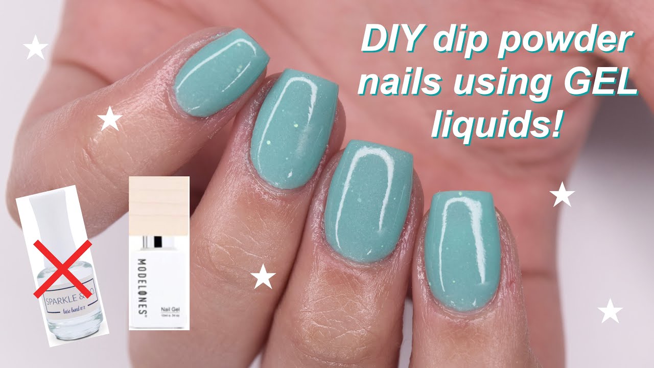 DIY dip powder nails using GEL liquids!