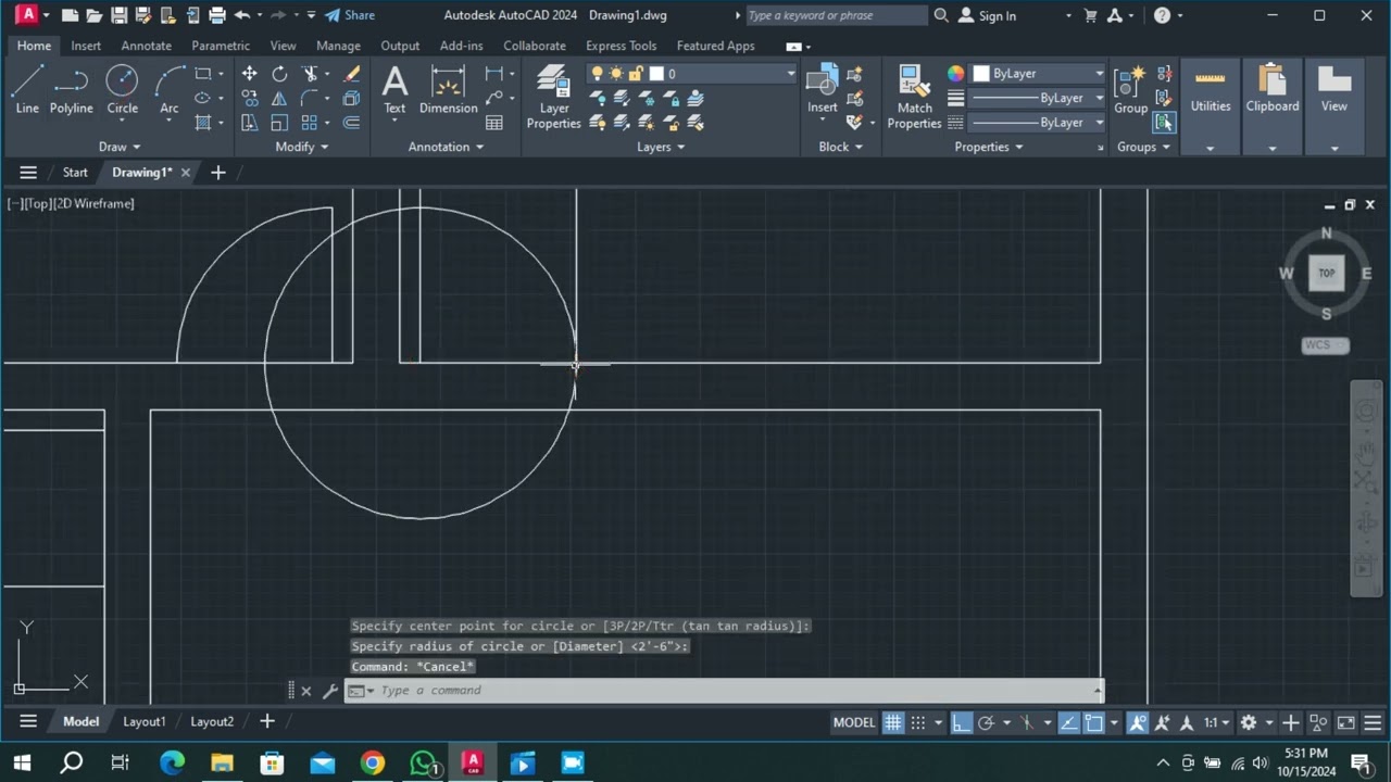 Complete Floor Plan Design with Dimensions in AutoCAD