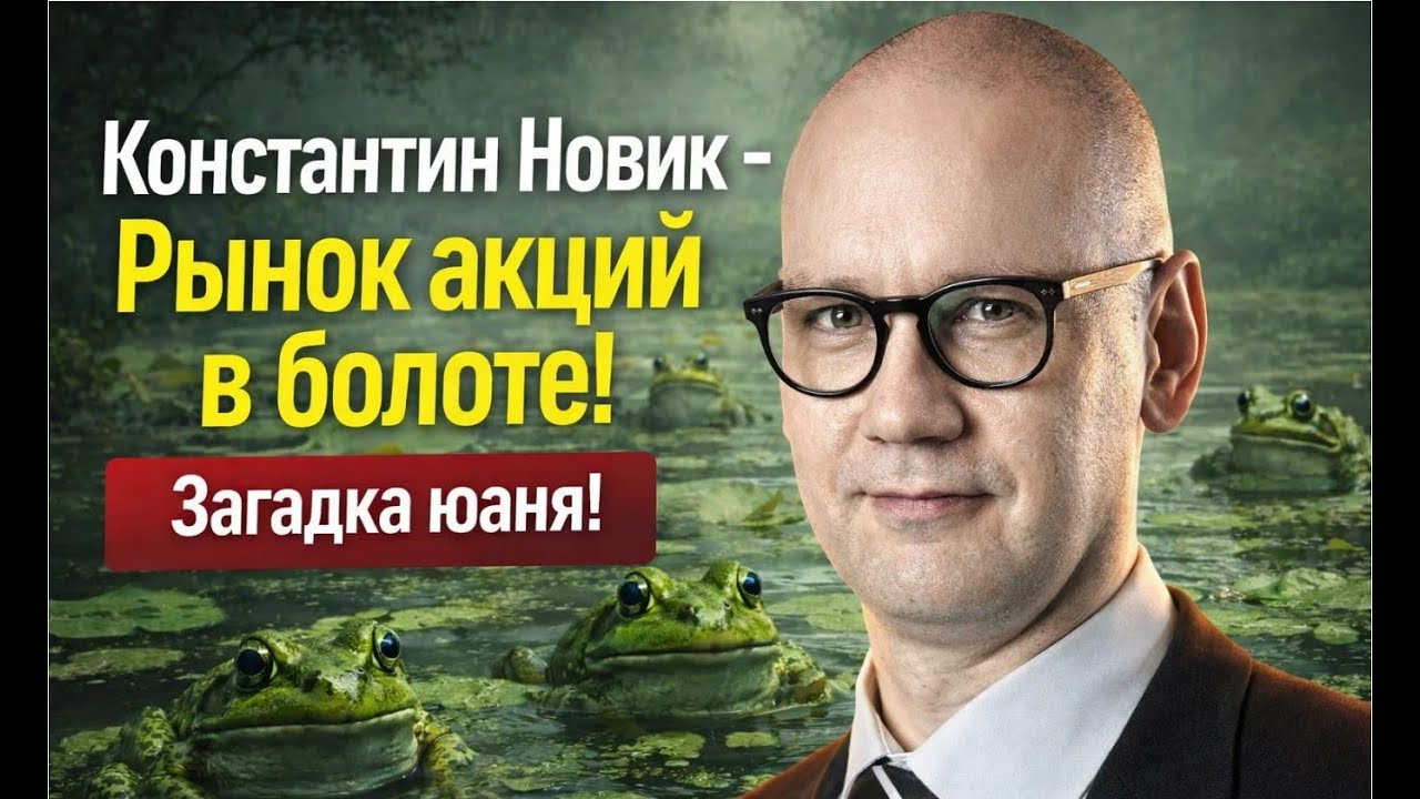 Константин Новик - Рынок акций в болоте! Загадка юаня!