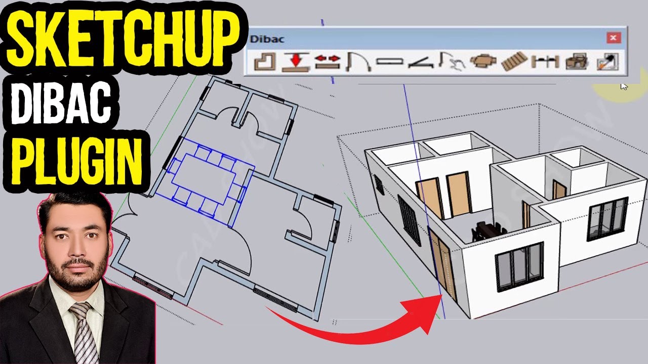 Как использовать Dibac в SketchUp | Установка плагина Dibac в SketchUp | CAD Show