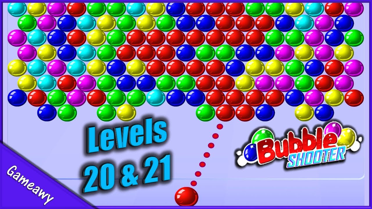 Bubble Shooter Game From Level 20 to Level 21 | बबल शूटर गेम | Bubble shooter gameplay #6 | Gameawy